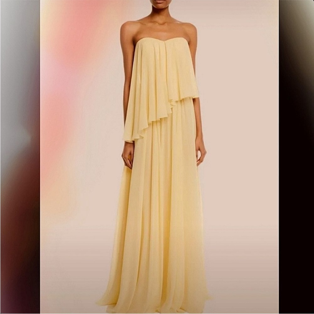 Badgley Mischka Yellow Gown